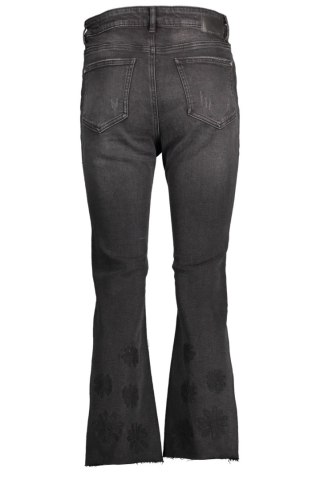 Czarne jeansy damskie Desigual (Nero)