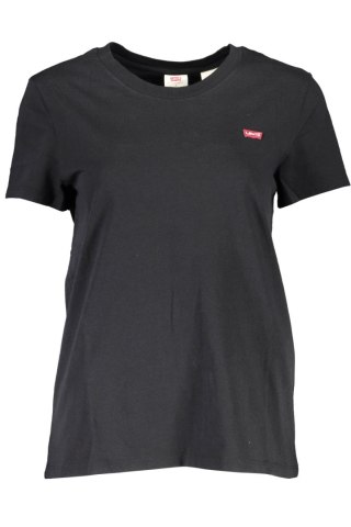 KOSZULKA Z KRÓTKIM RĘKAWEM LEVI&#39;S DAMSKA CZARNA (Nero)