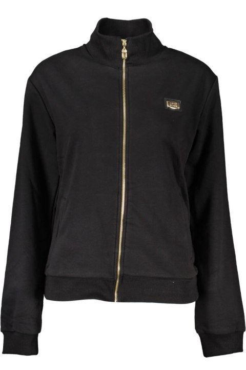 CAVALLI CLASS DAMSKA BLUZA Z ROZPINANYM NA ZAMEK CZARNY (Nero) CAVALLI CLASS DAMSKA BLUZA Z ROZPINANYM NA ZAMEK CZARNY (Nero)