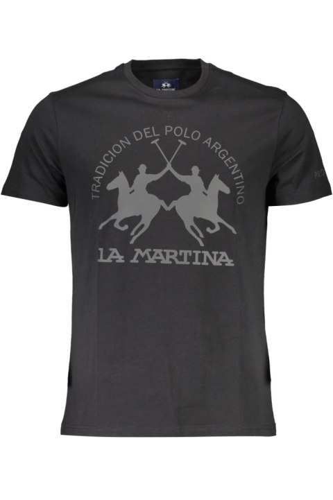 LA MARTINA MĘSKA KOSZULKA Z KRÓTKIM RĘKAWEM CZARNA (Nero) LA MARTINA MĘSKA KOSZULKA Z KRÓTKIM RĘKAWEM CZARNA (Nero)