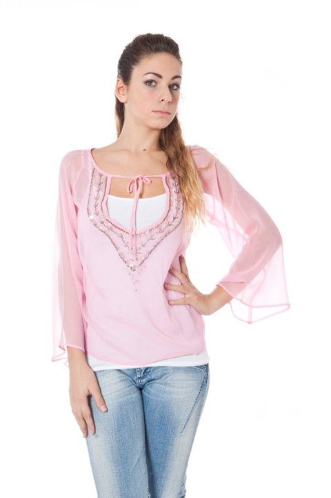 KOSZULKA Z DŁUGIM RĘKAWEM PHARD DAMSKA RÓŻOWA (Rosa) KOSZULKA Z DŁUGIM RĘKAWEM PHARD DAMSKA RÓŻOWA (Rosa)