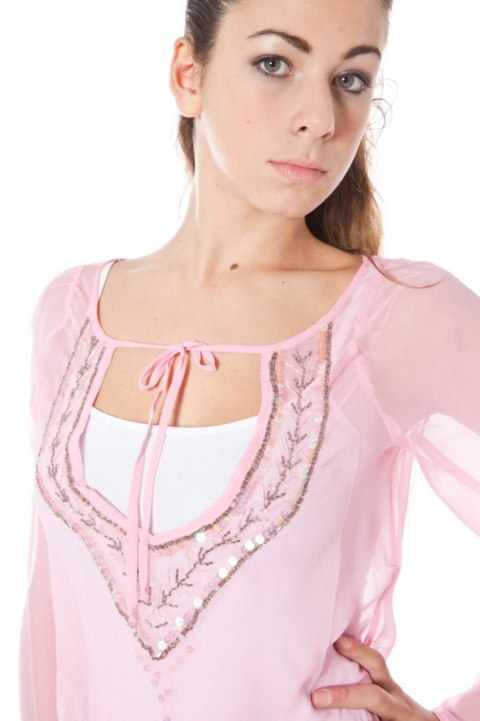 KOSZULKA Z DŁUGIM RĘKAWEM PHARD DAMSKA RÓŻOWA (Rosa) KOSZULKA Z DŁUGIM RĘKAWEM PHARD DAMSKA RÓŻOWA (Rosa)