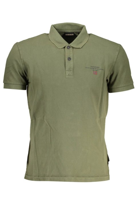KOSZULKA POLO NAPAPIJRI Z KRÓTKIM RĘKAWEM MĘSKA ZIELONA (Verde) KOSZULKA POLO NAPAPIJRI Z KRÓTKIM RĘKAWEM MĘSKA ZIELONA (Verde)