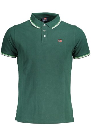 NORWEGIA 1963 MĘSKA KOSZULKA POLO Z KRÓTKIM RĘKAWEM ZIELONA (Verde)