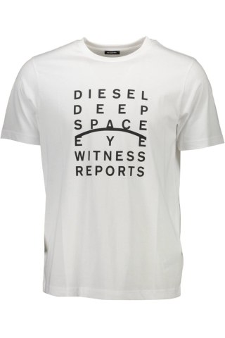 KOSZULKA Z KRÓTKIM RĘKAWEM DIESEL MĘSKA BIAŁA (Bianco)