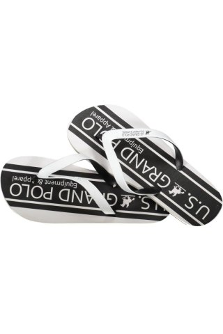 US GRAND POLO FUTERKO KLAPKI MĘSKIE BIAŁE (Bianco)