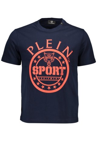 KOSZULKA Z KRÓTKIM RĘKAWEM PLEIN SPORT MĘSKA NIEBIESKA (Blu)