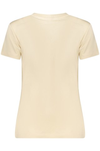CALVIN KLEIN DAMSKA KOSZULKA Z KRÓTKIM RĘKAWEM BEŻOWA (Beige)