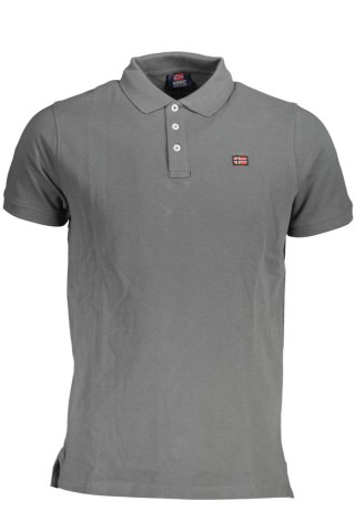 NORWEGIA 1963 MĘSKA KOSZULKA POLO Z KRÓTKIM RĘKAWEM SZARA (Grigio)