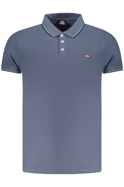 NORWEGIA 1963 MĘSKA KOSZULKA POLO Z KRÓTKIM RĘKAWEM NIEBIESKA (Blu) NORWEGIA 1963 MĘSKA KOSZULKA POLO Z KRÓTKIM RĘKAWEM NIEBIESKA (Blu)