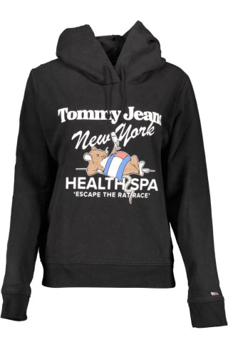 TOMMY HILFIGER BLUZA BEZ ZAMKA DAMSKA CZARNA (Nero)