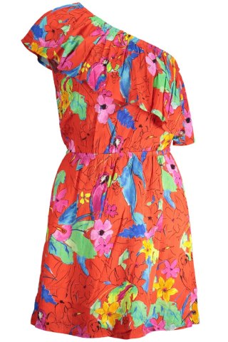 DESIGUAL CZERWONA KRÓTKA SUKIENKA DLA KOBIET (Rosso)