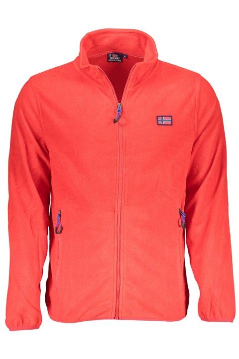 NORWEGIA 1963 CZERWONA MĘSKA BLUZA Z ROZPINANYM SZYLEM (Rosso) NORWEGIA 1963 CZERWONA MĘSKA BLUZA Z ROZPINANYM SZYLEM (Rosso)
