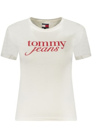 TOMMY HILFIGER KOSZULKA Z KRÓTKIM RĘKAWEM DAMSKA BIAŁA (Bianco)