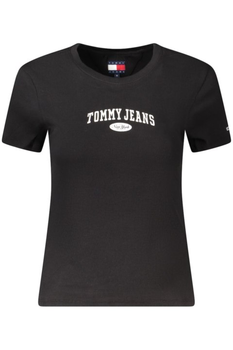 TOMMY HILFIGER KOSZULKA Z KRÓTKIM RĘKAWEM DAMSKA CZARNA (Nero) TOMMY HILFIGER KOSZULKA Z KRÓTKIM RĘKAWEM DAMSKA CZARNA (Nero)