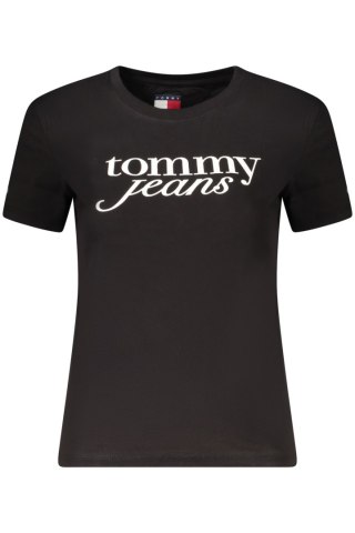 TOMMY HILFIGER KOSZULKA Z KRÓTKIM RĘKAWEM DAMSKA CZARNA (Nero)
