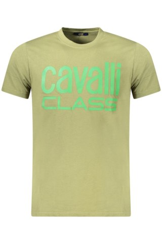 KOSZULKA CAVALLI CLASS Z KRÓTKIM RĘKAWEM MĘSKA ZIELONA (Verde)