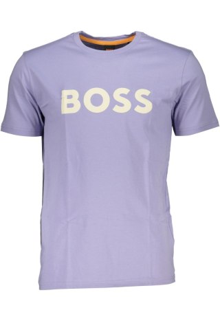 BOSS MĘSKA KOSZULKA Z KRÓTKIM RĘKAWEM FIOLETOWA (Viola)