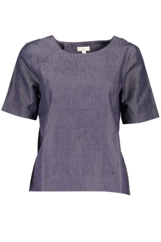 GANT T-SHIRT Z KRÓTKIM RĘKAWEM DAMSKI NIEBIESKI (Blu)