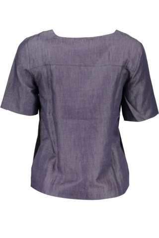 GANT T-SHIRT Z KRÓTKIM RĘKAWEM DAMSKI NIEBIESKI (Blu)