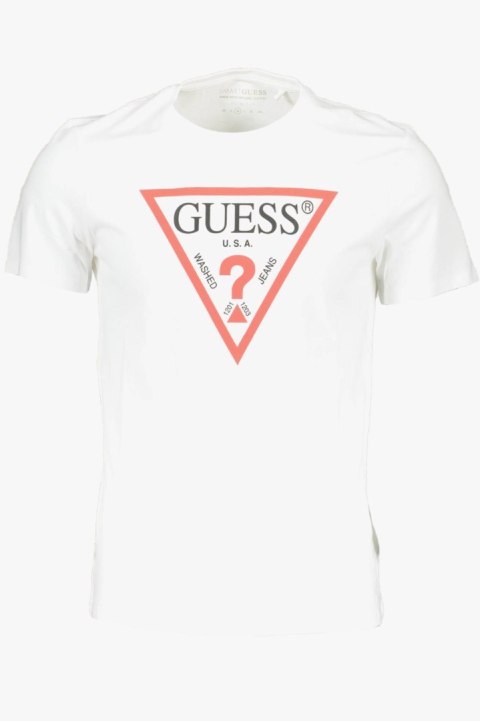 GUESS JEANS MĘSKI T-SHIRT Z KRÓTKIM RĘKAWEM BIAŁY (Bianco) GUESS JEANS MĘSKI T-SHIRT Z KRÓTKIM RĘKAWEM BIAŁY (Bianco)