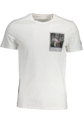 GUESS JEANS MĘSKI T-SHIRT Z KRÓTKIM RĘKAWEM BIAŁY (Bianco)