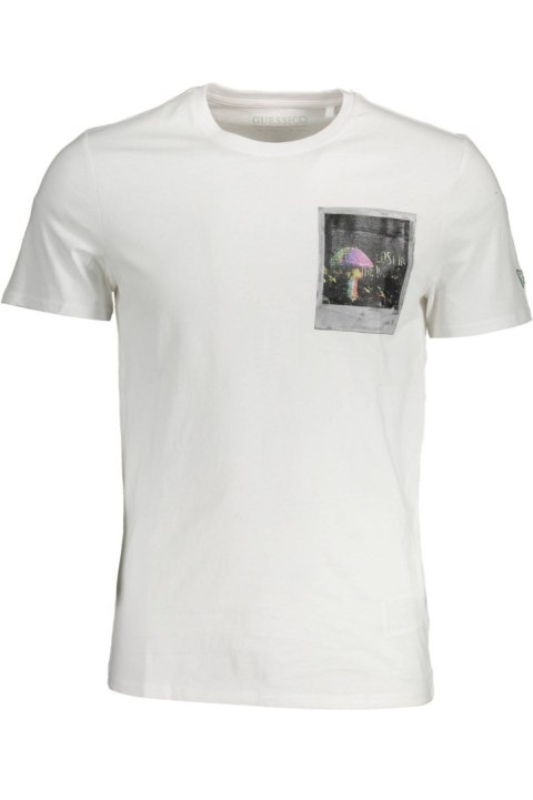 GUESS JEANS MĘSKI T-SHIRT Z KRÓTKIM RĘKAWEM BIAŁY (Bianco) GUESS JEANS MĘSKI T-SHIRT Z KRÓTKIM RĘKAWEM BIAŁY (Bianco)