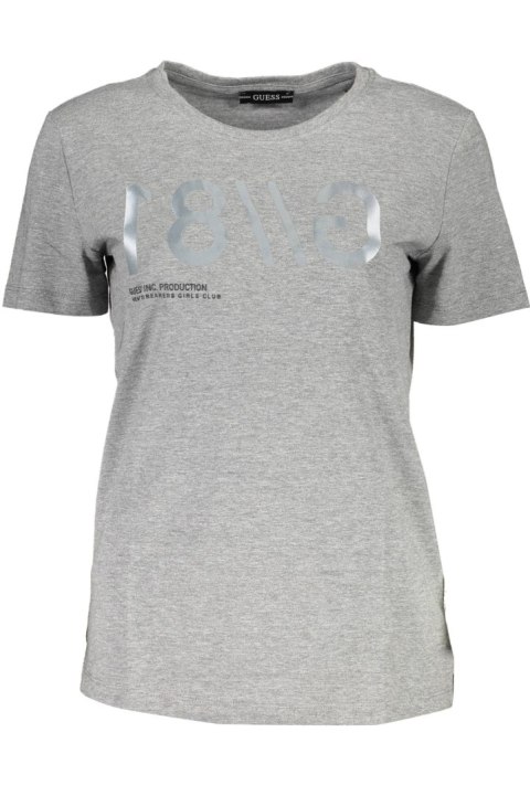 GUESS JEANS T-SHIRT Z KRÓTKIM RĘKAWEM DAMSKI SZARY (Grigio)