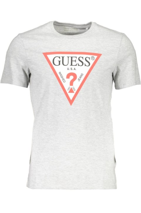 MĘSKA KOSZULKA Z KRÓTKIM RĘKAWEM GUESS JEANS SZARA (Grigio) MĘSKA KOSZULKA Z KRÓTKIM RĘKAWEM GUESS JEANS SZARA (Grigio)