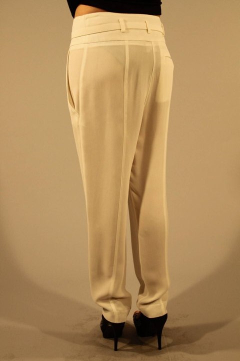 SPODNIE DAMSKIE PATRIZIA PEPE BIAŁE (Bianco) SPODNIE DAMSKIE PATRIZIA PEPE BIAŁE (Bianco)