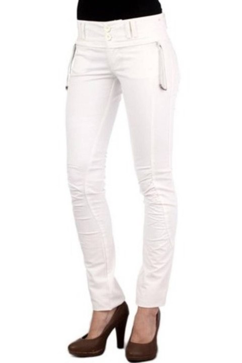 SPODNIE PHARD BIAŁE DAMSKIE (Bianco) SPODNIE PHARD BIAŁE DAMSKIE (Bianco)
