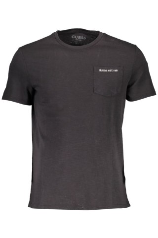 T-SHIRT MĘSKI Z KRÓTKIM RĘKAWEM GUESS JEANS CZARNY (Nero)