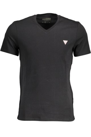 T-SHIRT MĘSKI Z KRÓTKIM RĘKAWEM GUESS JEANS CZARNY (Nero)