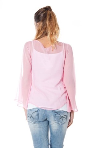 T-SHIRT PHARD Z DŁUGIM RĘKAWEM RÓŻOWY DAMSKI (Rosa)