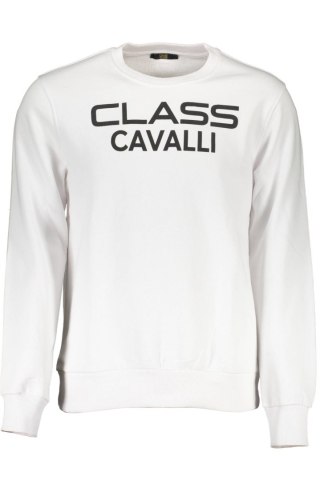 BLUZA KLASA CAVALLI BEZ ZAMKA MĘSKA BIAŁA (Bianco)