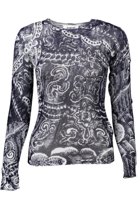 DESIGUAL NIEBIESKI SWETER DAMSKI (Blu) DESIGUAL NIEBIESKI SWETER DAMSKI (Blu)