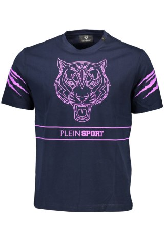 PLEIN SPORT MĘSKA KOSZULKA Z KRÓTKIM RĘKAWEM NIEBIESKA (Blu)