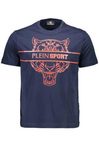 PLEIN SPORT MĘSKA KOSZULKA Z KRÓTKIM RĘKAWEM NIEBIESKA (Blu)