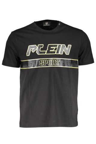 T-SHIRT MĘSKI Z KRÓTKIM RĘKAWEM PLEIN SPORT CZARNY (Nero)