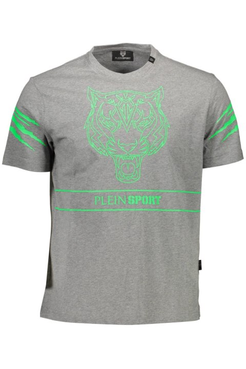 T-SHIRT MĘSKI Z KRÓTKIM RĘKAWEM PLEIN SPORT SZARY (Grigio) T-SHIRT MĘSKI Z KRÓTKIM RĘKAWEM PLEIN SPORT SZARY (Grigio)