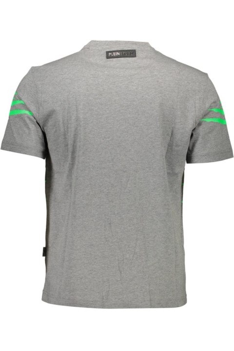 T-SHIRT MĘSKI Z KRÓTKIM RĘKAWEM PLEIN SPORT SZARY (Grigio) T-SHIRT MĘSKI Z KRÓTKIM RĘKAWEM PLEIN SPORT SZARY (Grigio)
