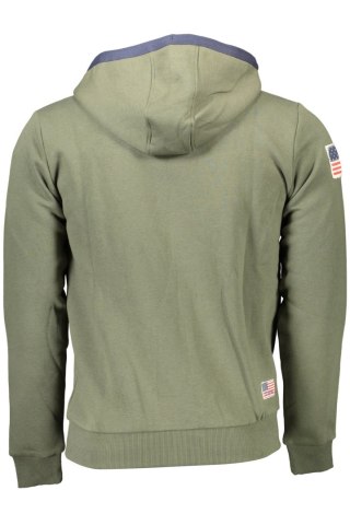 ZIELONA MĘSKA BLUZA Z ZAMKIEM US POLO (Verde)