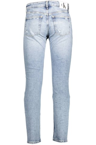 CALVIN KLEIN MĘSKIE JEANSOWE JEANSOWE JASNO NIEBIESKIE (Azzurro)