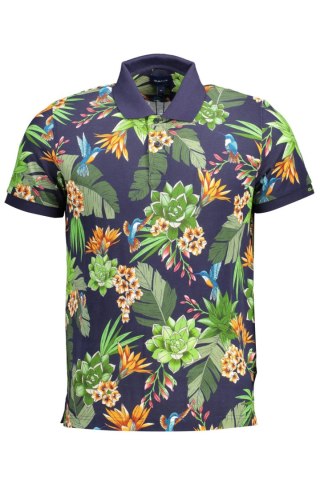 GANT KOSZULKA POLO Z KRÓTKIM RĘKAWEM NIEBIESKA (Blu)