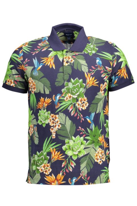 GANT KOSZULKA POLO Z KRÓTKIM RĘKAWEM NIEBIESKA (Blu) GANT KOSZULKA POLO Z KRÓTKIM RĘKAWEM NIEBIESKA (Blu)