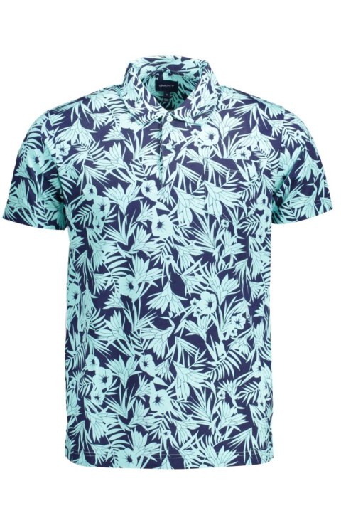 NIEBIESKA KOSZULKA POLO GANT Z KRÓTKIM RĘKAWEM (Azzurro) NIEBIESKA KOSZULKA POLO GANT Z KRÓTKIM RĘKAWEM (Azzurro)