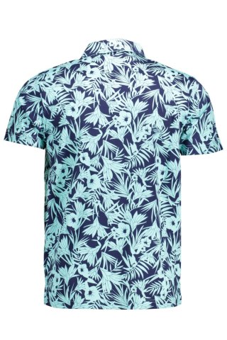 NIEBIESKA KOSZULKA POLO GANT Z KRÓTKIM RĘKAWEM (Azzurro)