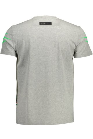 T-SHIRT MĘSKI Z KRÓTKIM RĘKAWEM PLEIN SPORT SZARY (Grigio)