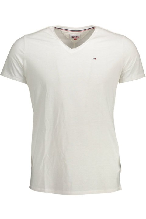 T-SHIRT MĘSKI Z KRÓTKIM RĘKAWEM TOMMY HILFIGER BIAŁY (Bianco) T-SHIRT MĘSKI Z KRÓTKIM RĘKAWEM TOMMY HILFIGER BIAŁY (Bianco)