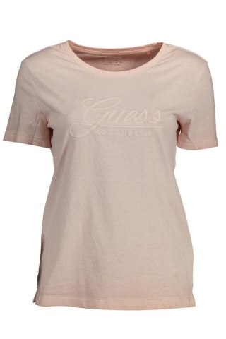 T-SHIRT Z KRÓTKIM RĘKAWEM GUESS JEANS RÓŻOWY (Rosa)